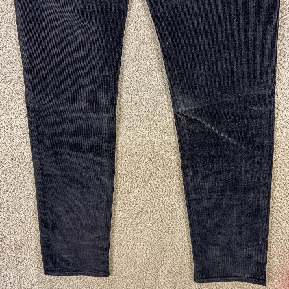 Banana Republic Corduroy Pants Mens 30x32 Black Slim Fit Washwell Stretch Casual